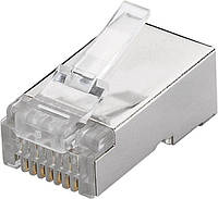 Конектор мережевий Goobay FreeEnd-RJ45 STP6 конектор AWG26-23 Round Gold(75.09.3829) ET, код: 7455514