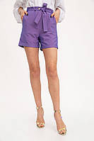 Женские шорты с карманами и поясом фиолетового цвета 115R329N Kamomile 36 QT, код: 8232645
