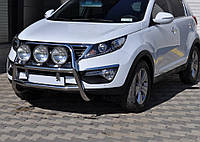 Кенгурятник WT018 (нерж.) для Kia Sportage 2010-2015 гг DOK