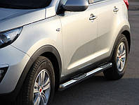 Бічні труби (2 шт., нерж.) для Kia Sportage 2010-2015 рр DOK