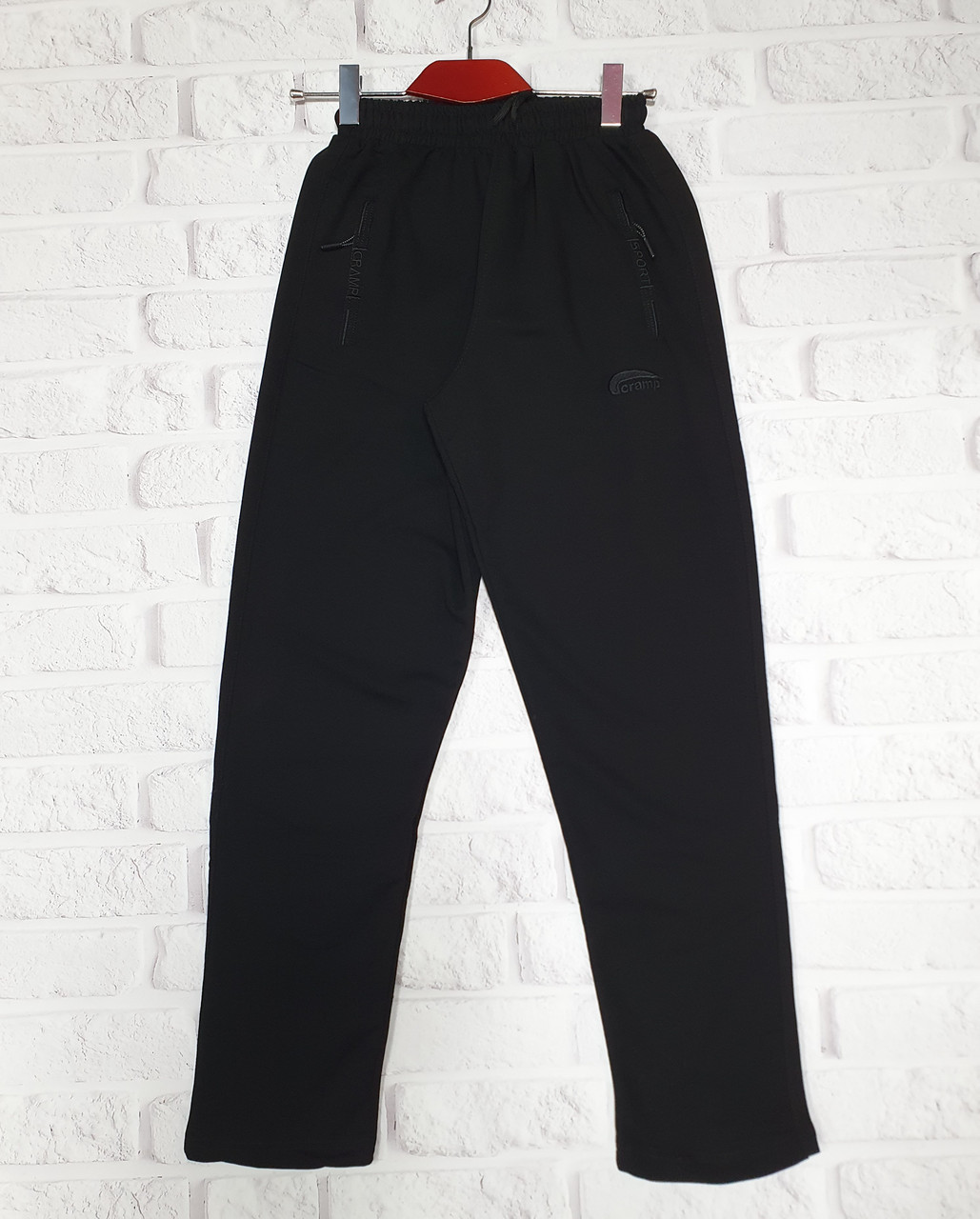 Штани спортивні CRAMP рівні, M, Чорний, фото 1