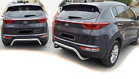 Задняя защита AK007 (нерж) для Kia Sportage 2015-2021 гг DOK