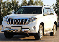 Передняя защита ST015 (нерж) для Toyota Land Cruiser Prado 150 DOK