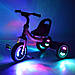 Дитячий триколісний велосипед TURBOTRIKE M 3650-M-1 світні колеса, 3 мелодії, сидіння зі спинкою, фото 5