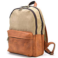 Мужcкой рюкзак кожа и канвас TARWA RbSc-7273-3md