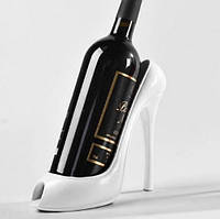 Rest Креативна підставка тримач для вина у вигляді туфлі на високих підборах RESTEQ, білий