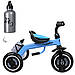 Дитячий триколісний велосипед TURBOTRIKE M 3648-M сидіння зі спинкою, пляшечка для води, фото 7