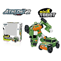 Детский игровой трансформер мини К Tobot mini К 968-6 трансформируется в зеленый внедорожник