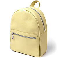 Оригинальный женский рюкзак из натуральной кожи Shvigel 16307 Желтый KOMFORT