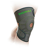 Наколенник спортивный для тренировок MadMax MFA-295 Zahoprene Universal Knee Support Dark Grey/Green (1шт.)