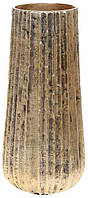 Декоративна ваза "Estet" 15х33 см, метал, золото антик KOMFORT