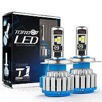Комплект LED ламп TurboLed T1 H27 6000K 50W 12 24v CanBus с активным охлаждением QT, код: 6720817