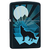 Зажигалка бензиновая Zippo Wolf And Moon Design (29864) ET, код: 7432013