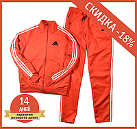 Спортивный костюм Adidas (Адидас) для тренировок красный S M