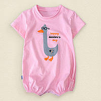 Пісочник Dexters для дівчинки з принтом geese 68 см рожевий (131667268871) QT, код: 8335730