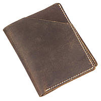 Бумажник матовый Vintage 20121 Темно-коричневый KOMFORT