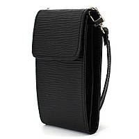 Кожаная женская сумка-чехол панч REP4-2122-4lx TARWA, чёрная r_1590