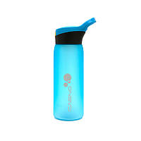 Бутылка для воды CASNO 750 мл KXN-1210 Голубая с соломинкой UL, код: 7541671