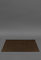 Накладка на стіл керівника - Шкіряний бювар 1.0 шоколад DOK