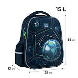 Рюкзак GoPack Education напівкаркасний  Winner 38x28x13 см, 15 л, синій (GO24-165M-7), фото 3