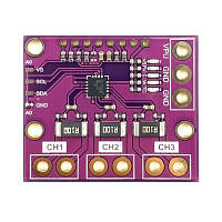 Датчик напряжения/тока/мощности I2C, INA3221, 3 канала