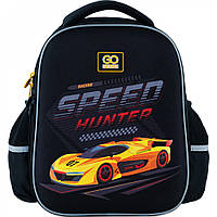 Рюкзак шкільний напівкаркасний GoPack Education Speed Hunter 34.5х26х12.5 см, чорний (GO24-165S-3)