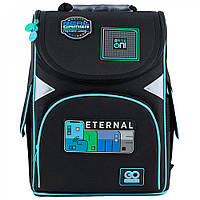 Рюкзак шкільний каркасний GoPack Education Eternal Game 34x26x13 см, 11 л, чорний (GO24-5001S-6)