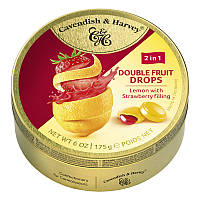 Леденцы Cavendish & Harvey Double Fruit Drops Lemon Strawberry 175g