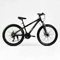 Велосипед спортивный Corso 26 PULSAR 21 скорость Black (137779) UL, код: 8375527