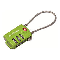 Брелок-замок Munkees 3609 TSA Cable Combi Lock Lime Green (MUN-3609) UL, код: 6945081