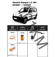 Комплект фільтрів Renault Kangoo 1.2 16V (2001-2003) WIX