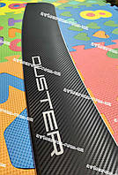 RENAULT DUSTER *2010-2018рік Рено Дастер Накладка на Бампер з загибом під карбон Premium з логотипом