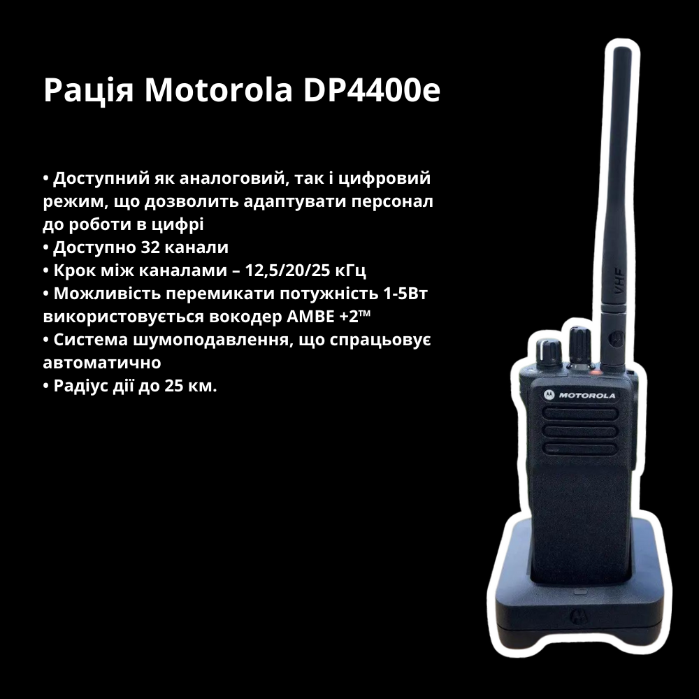 Портативна радіостанція Motorola DP4400e