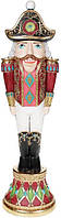 Декоративная статуэтка "Щелкунчик" 35.5см бордо с бирюзой