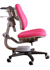 Стілець ортопедичний підлітковий Triangular Chair 918 Comf Pro Pink в рожевому кольорі