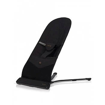 Дитячий шезлонг гойдалка Cavoe Bebe meteorite чорний 2 положення спинки 9 мелодій вібрація