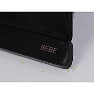 Дитячий шезлонг гойдалка Cavoe Bebe meteorite чорний 2 положення спинки 9 мелодій вібрація, фото 5