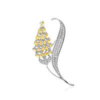 Брошь BROCHE Lux Колосок серебристая BRBF113045 UP, код: 7734869