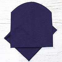 Детская шапка с хомутом КАНТА размер 52-56 Синий (OC-241) UP, код: 1900032