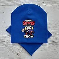 Детская шапка с хомутом КАНТА размер 48-52, синий (OC-531) UP, код: 5550300