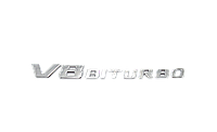 Эмблема надпись Mercedes V8 biturbo тип2