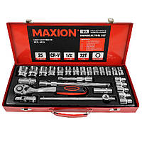 Набір інструментів 1/2 , 25 одиниць, Cr-V, MAXION MXTL- MC24