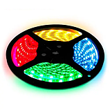 Світлодіодна стрічка B-LED Standart 12 В 5050-60 RGB різнобарвна, IP65, герметична, 1 м, фото 3