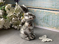 Великодній декор Кролик Срібло 14 см