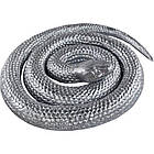 Змія гумова 67 см срібляста