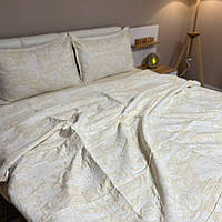 Сатиновое постельное Турция качественное Муслиновая постель прочное Шикарный комплект постельного белья беж
