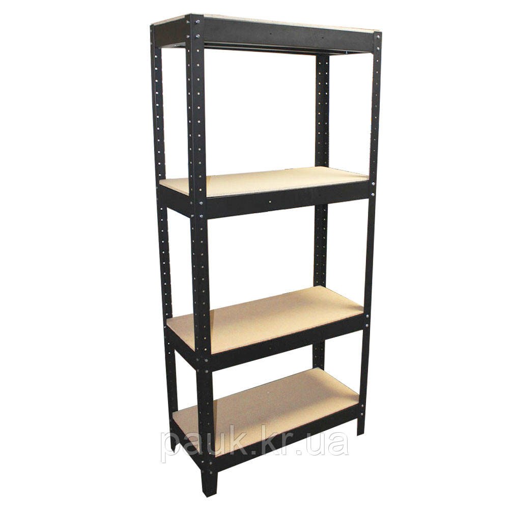 Металевий стелаж 2000х900x400 мм Heavy, посилений складський стелаж, стелаж з підсиленими полицями з ДСП, фото 1