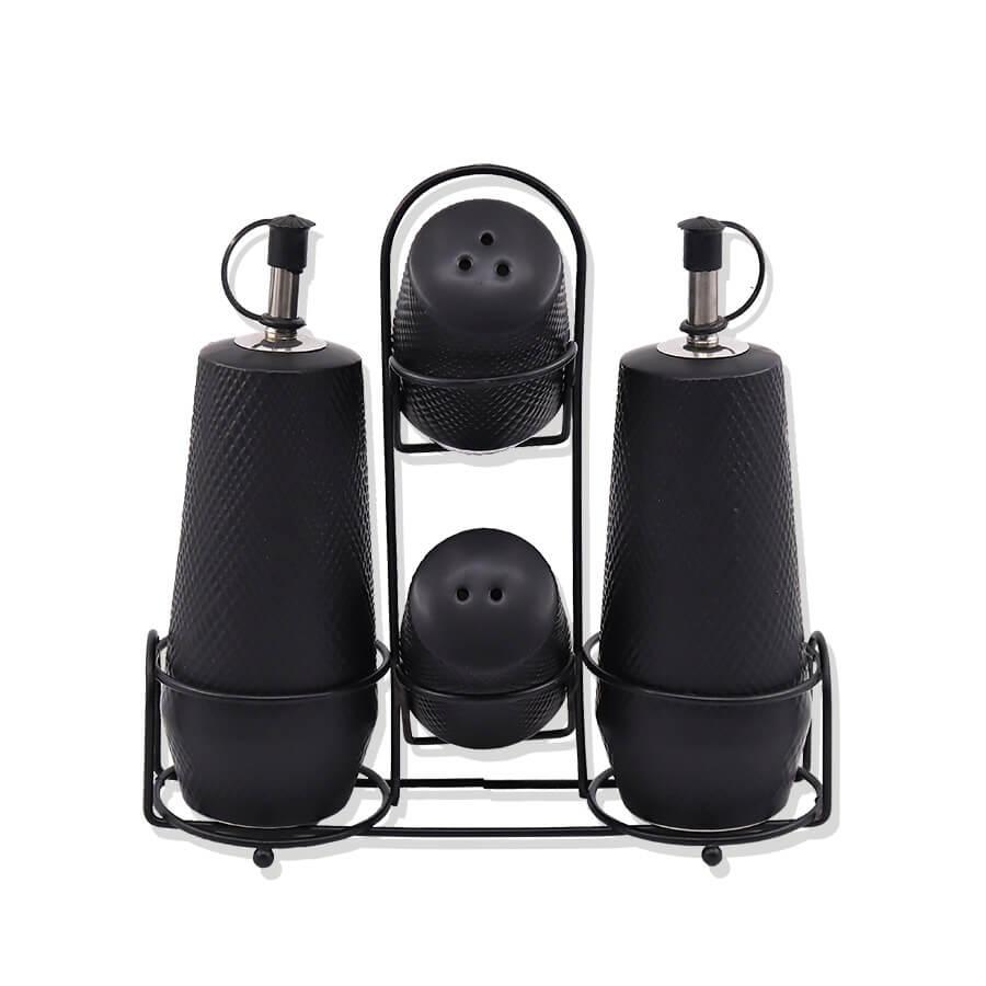 Набір для спецій Maestro Black 5 предметів MR-20001-04S