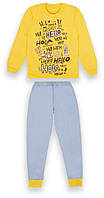 Пижама детская теплая хлопковая для девочки GABBI PGD-20-5 Желтый на рост 134 (12454) UP, код: 8454298