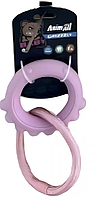 AnimAll GrizZzly Baby 0402 Игрушка для животных Осьминог с канатом, розовая лаванда (13,5х12,8х2,6 см)